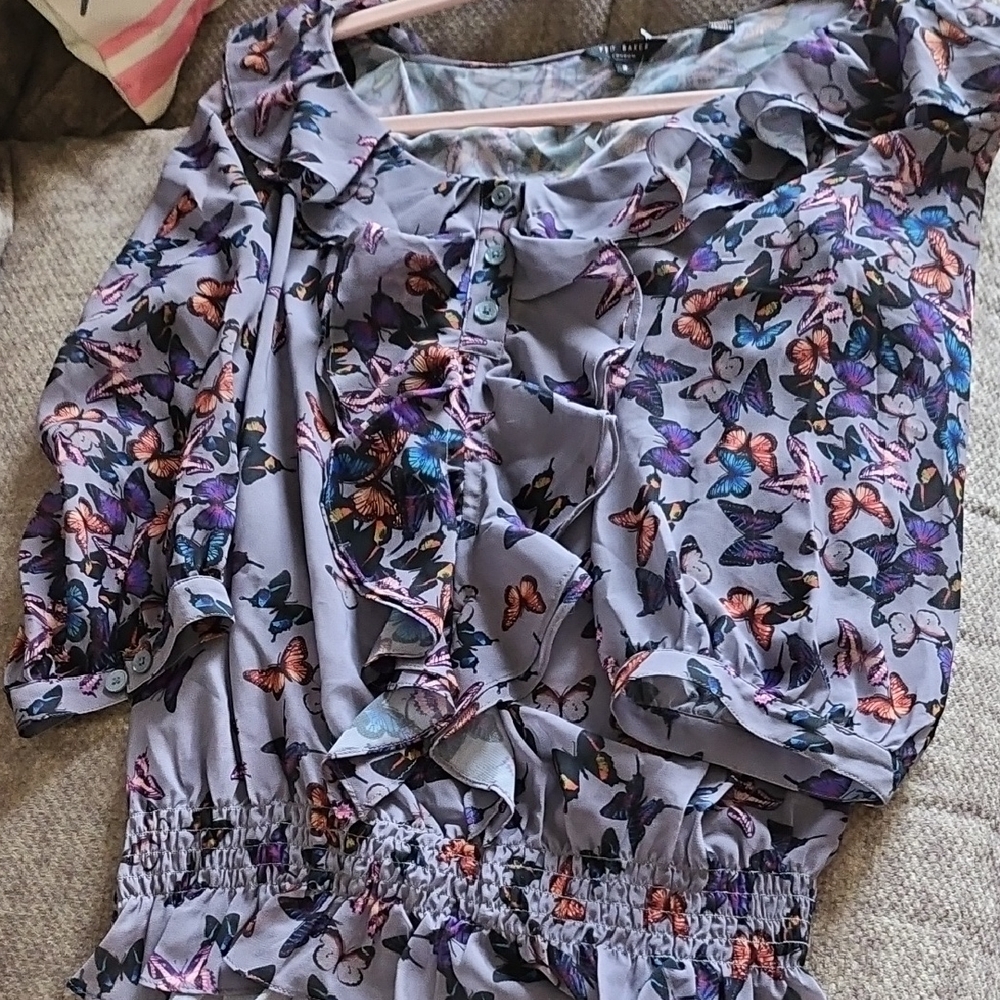 Ted Baker Multicolor Patterned Top